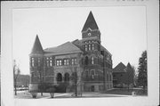 181 W SEMINARY AVE, a Romanesque Revival courthouse, built in Richland Center, Wisconsin in 1889.