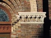 427 St Johns St, a Romanesque Revival house of worship, built in Green Bay, Wisconsin in 1911.