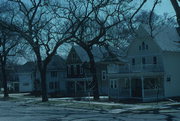 333 OAK ST, a Queen Anne house, built in Stoughton, Wisconsin in 1900.