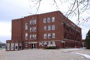 207 ACADEMY ST AT CENTER ST, a Prairie School school – elem/middle/jr high/high, built in Mount Horeb, Wisconsin in 1918.
