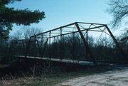 ACROSS BLACK RIVER ON COUNTY HIGHWAY V, 1/2 MILE SOUTH OF NORTH BEND ACROSS BLACK RIVER ON COUNTY HIGHWAY V, 1/2 MILE SOUTH OF NORTH BEND, a NA (unknown or not a building) bridge, built in North Bend, Wisconsin in 1895.