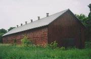 996 East Church Road, a tobacco barn, built in Christiana, Wisconsin in 1885.