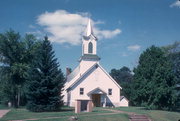 COUNTY HIGHWAY F, a Front Gabled house of worship, built in Dresser, Wisconsin in 1889.