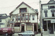 1208-1212 E BRADY ST, a Queen Anne retail building, built in Milwaukee, Wisconsin in 1888.