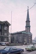 605 S 4TH ST, a Romanesque Revival church, built in Milwaukee, Wisconsin in 1849.