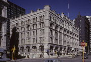 605-617 N BROADWAY, a Romanesque Revival large office building, built in Milwaukee, Wisconsin in 1885.