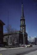 605 S 4TH ST, a Romanesque Revival church, built in Milwaukee, Wisconsin in 1849.