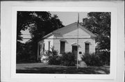 2740 W RYAN RD, a Greek Revival cemetery building, built in Franklin, Wisconsin in 1852.