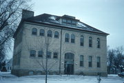404 GARFIELD ST, a Romanesque Revival elementary, middle, jr.high, or high, built in Stoughton, Wisconsin in 1886.