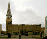 216 W MAIN ST, a Romanesque Revival church, built in Madison, Wisconsin in 1857.