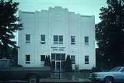 CORNER OF BROADWAY AND OAK CORNER OF BROADWAY AND OAK, a Art Deco courthouse, built in Grantsburg, Wisconsin in 1888.