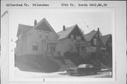 1842, 1846, 1850 N 37TH ST, a Colonial Revival/Georgian Revival house, built in Milwaukee, Wisconsin in 1900.