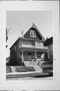 2458-2460 N 38TH ST, a Colonial Revival/Georgian Revival duplex, built in Milwaukee, Wisconsin in 1912.