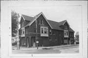 830-832 E CLARKE, a Queen Anne retail building, built in Milwaukee, Wisconsin in 1914.