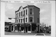 1673-1677 N FARWELL AVE, a Italianate retail building, built in Milwaukee, Wisconsin in 1880.