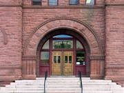 601 W 2ND ST (aka MAIN ST W), a Romanesque Revival post office, built in Ashland, Wisconsin in 1892.