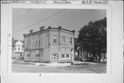 1802 N HUMBOLDT (aka 1100-1102 E Hamilton St), a Romanesque Revival tavern/bar, built in Milwaukee, Wisconsin in 1890.