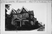 1902-1904 W KILBOURN AVE, a Queen Anne duplex, built in Milwaukee, Wisconsin in 1893.