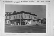 600-604 W LINCOLN AVE, a Queen Anne large retail building, built in Milwaukee, Wisconsin in 1898.