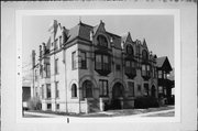 1501, 1503, AND 1507 N MARSHALL ST, a Romanesque Revival row house/townhouse, built in Milwaukee, Wisconsin in 1880.