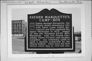 PERE MARQUETTE PARK, a NA (unknown or not a building) commemorative monument/marker, built in Milwaukee, Wisconsin in .