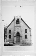 202 W SCOTT ST, a Early Gothic Revival house of worship, built in Milwaukee, Wisconsin in 1882.