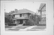 2319-2321 N SHERMAN BLVD, a Prairie School duplex/two-flat, built in Milwaukee, Wisconsin in 1916.