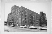 100 E PLEASANT ST (AKA 116 E WALNUT ST OR 1726 N 1ST ST), a Romanesque Revival industrial bldg/manufacturing facility, built in Milwaukee, Wisconsin in 1892.