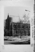 1905 W WISCONSIN AVE, a Late Gothic Revival church, built in Milwaukee, Wisconsin in 1915.