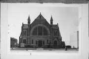 2133 W WISCONSIN AVE, a Romanesque Revival house of worship, built in Milwaukee, Wisconsin in 1888.