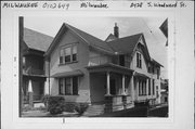 2428 S WOODWARD ST, a Queen Anne duplex, built in Milwaukee, Wisconsin in 1910.