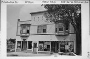 8118-8122 W NATIONAL AVE, a Boomtown retail building, built in West Allis, Wisconsin in 1888.