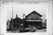 8121-8125 W NATIONAL AVE, a Front Gabled small retail building, built in West Allis, Wisconsin in 1900.