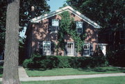 635 COLLEGE, a Greek Revival house, built in Beloit, Wisconsin in 1848.
