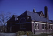 555 RIVER ST, a Queen Anne public utility/power plant/sewage/water, built in Janesville, Wisconsin in 1887.