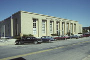 210 DODGE ST, a Art/Streamline Moderne post office, built in Janesville, Wisconsin in 1938.