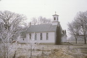 SW OF ORFORDVILLE ON W CHURCH RD OPP 1/2 MI W OF DICKEY RD, a Front Gabled house of worship, built in Spring Valley, Wisconsin in 1847.