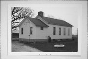 6527 W US HWY 14, a Front Gabled school-one to six room, built in Janesville, Wisconsin in 1870.