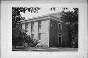 624 PROSPECT ST, a Romanesque Revival church, built in Beloit, Wisconsin in 1858.