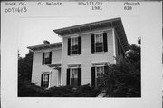 818 CHURCH ST, a Italianate house, built in Beloit, Wisconsin in 1860.