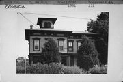 231 ROOSEVELT AVE, a Italianate house, built in Beloit, Wisconsin in 1856.