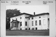 1620 SHORE DRIVE, a Italianate house, built in Beloit, Wisconsin in 1852.