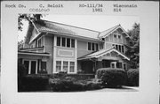 816 WISCONSIN, a Prairie School house, built in Beloit, Wisconsin in 1913.