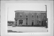 FRONT & ALLEN STS., a Italianate bank/financial institution, built in Clinton, Wisconsin in 1882.