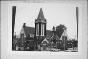 17 N JACKSON ST, a Queen Anne house of worship, built in Janesville, Wisconsin in 1891.