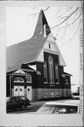 17 N JACKSON ST, a Queen Anne house of worship, built in Janesville, Wisconsin in 1891.