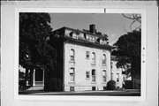 418 ST LAWRENCE AVE, a Second Empire house, built in Janesville, Wisconsin in 1865.