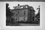 418 ST LAWRENCE AVE, a Second Empire house, built in Janesville, Wisconsin in 1865.