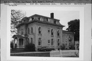 418 ST LAWRENCE AVE, a Second Empire house, built in Janesville, Wisconsin in 1865.