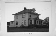 COUNTY HIGHWAY W (OLD HOGSBACK RD), a American Foursquare house, built in Rusk, Wisconsin in 1912.